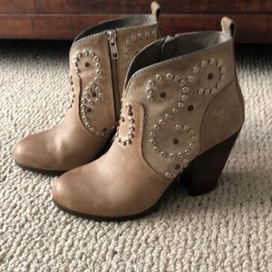 Studded ankle booties